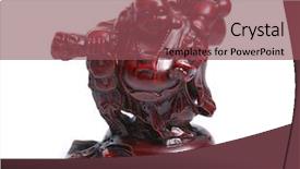  Presentation with buddha - Presentation enhanced with expiation - small statue of buddha isolated background and a violet colored foreground