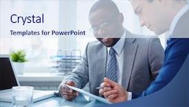  Presentation with data - Presentation theme having explain - explaining data background and a sky blue colored foreground