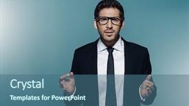  Presentation with business training - Slides enhanced with explaining something business training presentation background and a ocean colored foreground