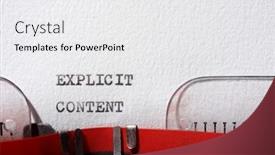  Presentation with writing the text human rights - PPT theme consisting of explicit-content-text-written background and a white colored foreground