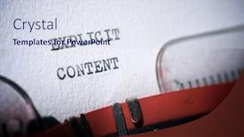  Presentation with writing the text human rights - Theme consisting of explicit-content-text-written background and a sky blue colored foreground