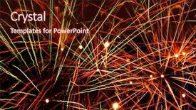  Presentation with diversity bright colors - PPT theme enhanced with exploding fireworks in bright color background and a wine colored foreground