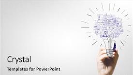  Presentation with strategy - Theme with  background and a  colored foreground