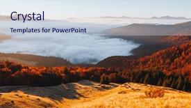  Presentation with awesome - Cool new presentation design with explore the beauty of earth backdrop and a sky blue colored foreground