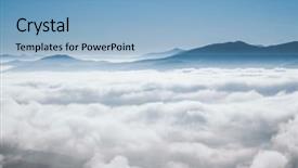  Presentation with awesome - Presentation theme enhanced with explore the beauty of earth background and a light blue colored foreground