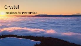  Presentation with winter scene - Beautiful PPT layouts featuring explore the beauty of earth backdrop and a lemonade colored foreground