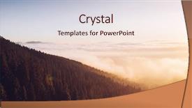  Presentation with misty - PPT layouts consisting of explore the beauty of earth background and a  colored foreground