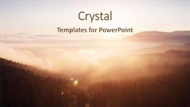  Presentation with misty - Beautiful presentation theme featuring explore the beauty of earth backdrop and a  colored foreground