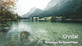  Presentation with earth land - PPT layouts enhanced with explore the beauty of earth background and a gray colored foreground