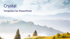  Presentation with tourism hiking - Cool new slides with explore the beauty of earth backdrop and a sky blue colored foreground