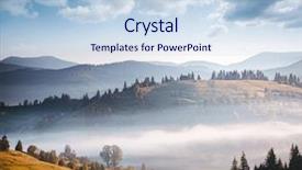  Presentation with tourism hiking - Beautiful theme featuring explore the beauty of earth backdrop and a sky blue colored foreground