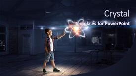  Presentation with world - Beautiful PPT theme featuring explore-this-great-world-mixed backdrop and a navy blue colored foreground