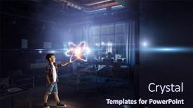  Presentation with world - PPT theme having explore-this-great-world-mixed background and a wine colored foreground