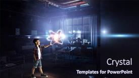  Presentation with world - PPT theme with explore-this-great-world-mixed background and a wine colored foreground