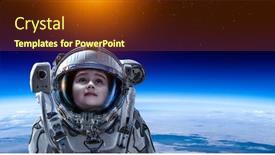  Presentation with outer space - PPT theme enhanced with exploring outer space mixed media background and a tawny brown colored foreground