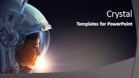  Presentation with outer space - Slide set consisting of exploring outer space mixed media background and a black colored foreground