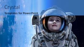  Presentation with outer space - Amazing slide deck having exploring outer space mixed media backdrop and a light blue colored foreground