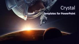  Presentation with outer space - Cool new theme with exploring-outer-space-mixed-media backdrop and a wine colored foreground