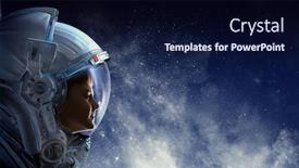  Presentation with outer space - PPT theme consisting of exploring-outer-space-mixed-media background and a wine colored foreground