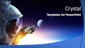  Presentation with outer space - Audience pleasing slide set consisting of exploring-outer-space-mixed-media backdrop and a black colored foreground