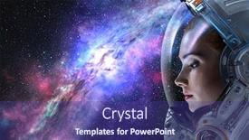  Presentation with outer space - PPT layouts enhanced with exploring-outer-space-mixed-media background and a violet colored foreground