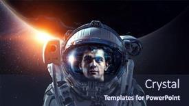  Presentation with outer space - PPT layouts enhanced with exploring-outer-space-mixed-media background and a tawny brown colored foreground