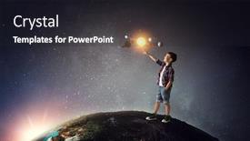  Presentation with world - Cool new PPT layouts with exploring-this-great-world-mixed backdrop and a dark gray colored foreground