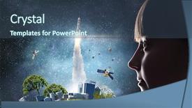  Presentation with future - Amazing slides having exploring this great world mixed backdrop and a ocean colored foreground