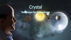  Presentation with astronaut in fantasy world mixed - Theme featuring exploring this great world mixed background and a wine colored foreground