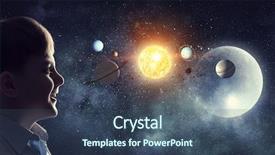  Presentation with world - Presentation theme consisting of exploring this great world background and a ocean colored foreground