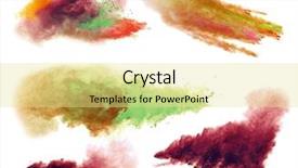  Presentation with dust - Theme with explosif - freeze motion of colored dust background and a blonde colored foreground