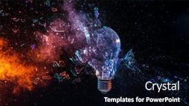  Presentation with explosion - Presentation enhanced with explosion-of-a-glass-bulb background and a wine colored foreground