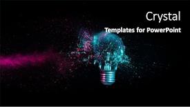  Presentation with impact - Slide set consisting of explosion-of-a-traditional-electric background and a black colored foreground