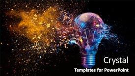  Presentation with explosion - Beautiful slide deck featuring explosion-of-a-traditional-electric backdrop and a black colored foreground