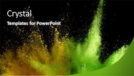  Presentation with black abstract - Beautiful PPT theme featuring explosion of colored powder isolated on black background abstract colored background backdrop and a black colored foreground