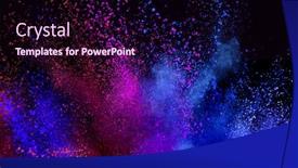  Presentation with black-abstract - Theme featuring explosion-of-colored-powder-isolated background and a wine colored foreground