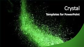  Presentation with explosion - Beautiful PPT layouts featuring explosion of green powder backdrop and a black colored foreground