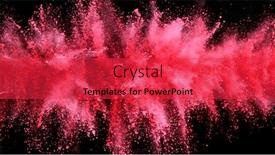  Presentation with pink black - Amazing theme having explosion-of-pink-powder-isolated backdrop and a red colored foreground
