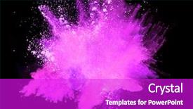  Presentation with pink black - Amazing PPT layouts having explosion of pink powder backdrop and a purple colored foreground