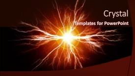  Presentation with power energy - Presentation design featuring explosion-of-pure-power background and a wine colored foreground