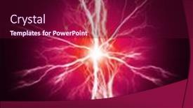  Presentation with energy power - PPT theme consisting of explosion-of-pure-power background and a wine colored foreground