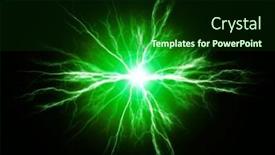  Presentation with energy power - Slides with explosion-of-pure-power background and a forest green colored foreground