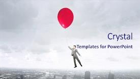  Presentation with hat - Beautiful PPT theme featuring explosive free - young successful businessman in hat backdrop and a  colored foreground