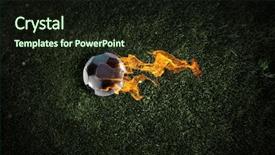  Presentation with game theory - Presentation theme with explosive sign - game hottest moments background and a  colored foreground