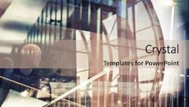  Presentation with urban - Slides with expo - abstract multi exposure urban background background and a soft green colored foreground