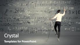  Presentation with modern elegant - PPT layouts featuring exponential progressing curves lines circles background and a gray colored foreground