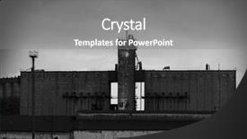  Presentation with cow - Cool new presentation theme with exposed roof - cow on the factory backdrop and a gray colored foreground