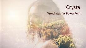  Presentation with double exposure of business people - Amazing presentation design having exposure effect autumn fall nostalgic backdrop and a lemonade colored foreground