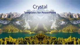  Presentation with photo collage - Colorful slide set enhanced with exposure effect creative photo collage backdrop and a sky blue colored foreground