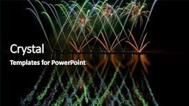  Presentation with firework - Colorful slide deck enhanced with exposure photo of multiple firework backdrop and a black colored foreground